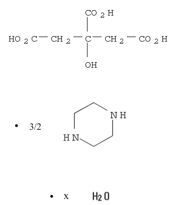 Piperazine, 2-hydroxy-1,2,3-propanetricarboxylate (3:2), hydrate (9CI)